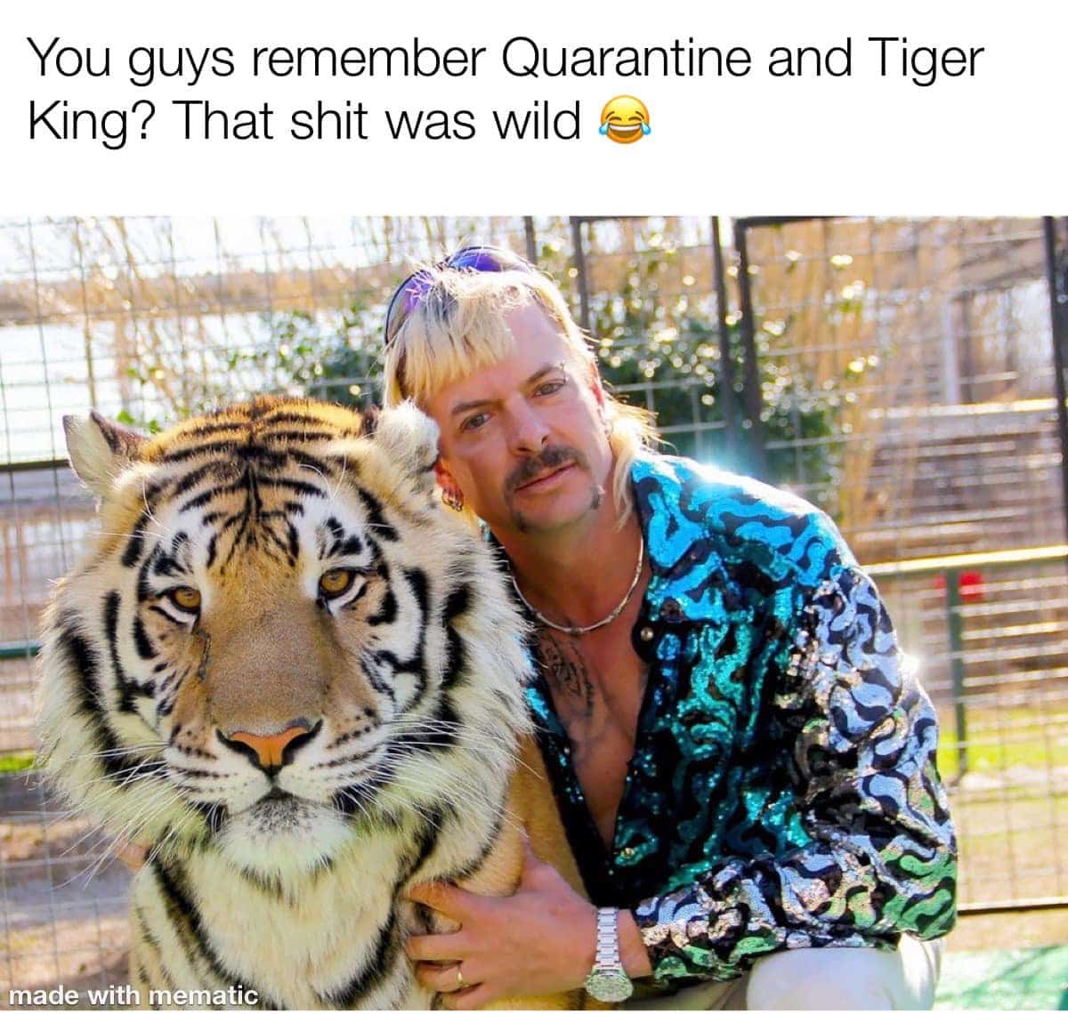 You guys remember Quarantine and Tiger King? That shit was wild! ^_^
